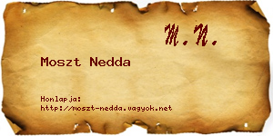 Moszt Nedda névjegykártya